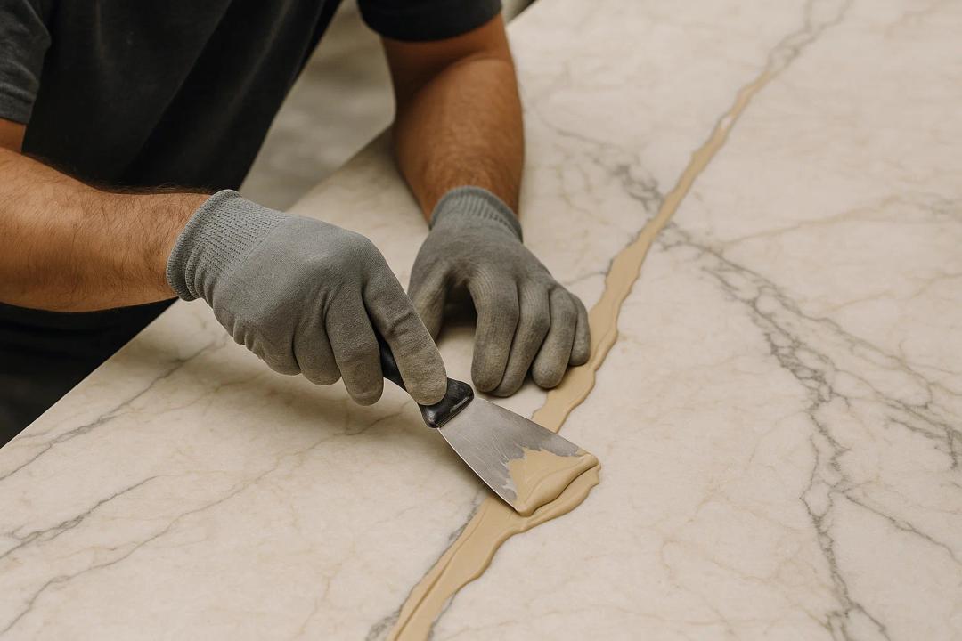 روش صحیح ماستیک کاری سنگ مرمریت + انواع ماستیک سنگ مرمریت