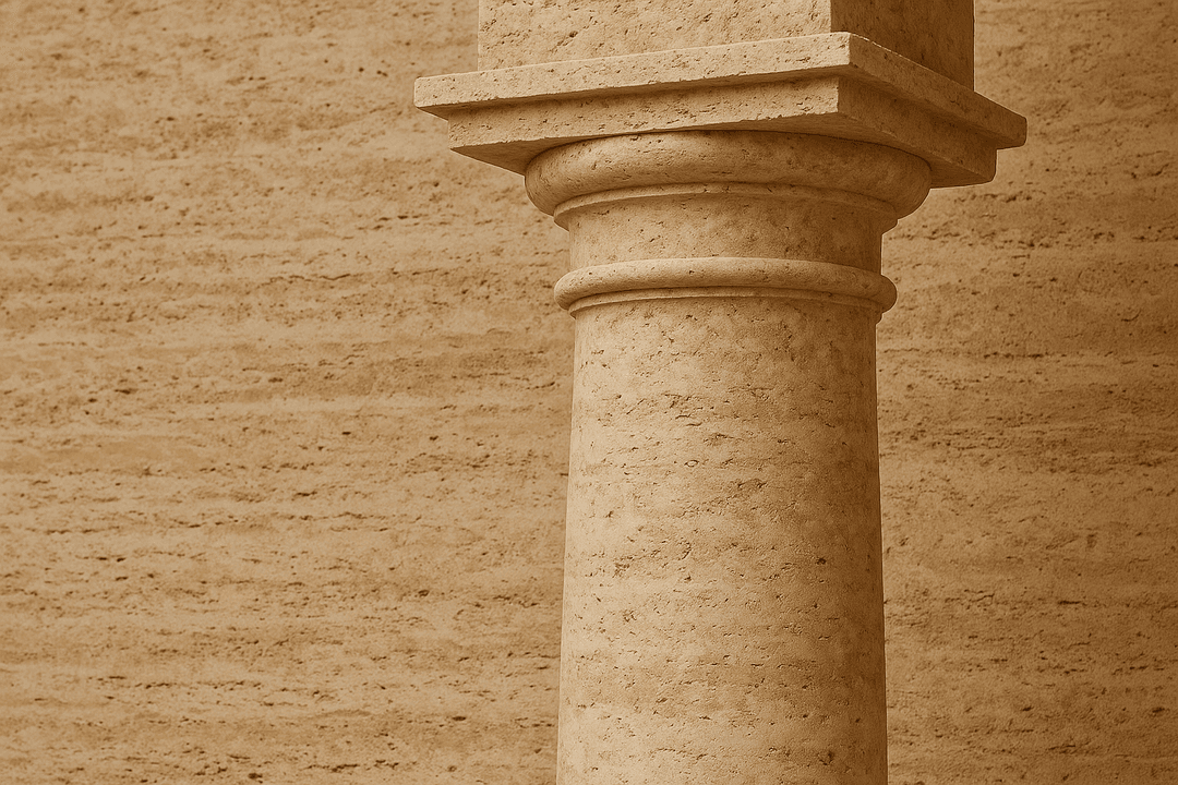 ستون سنگ تراورتن چیست؟ + ویژگی های سنگ تراورتن برای ستون