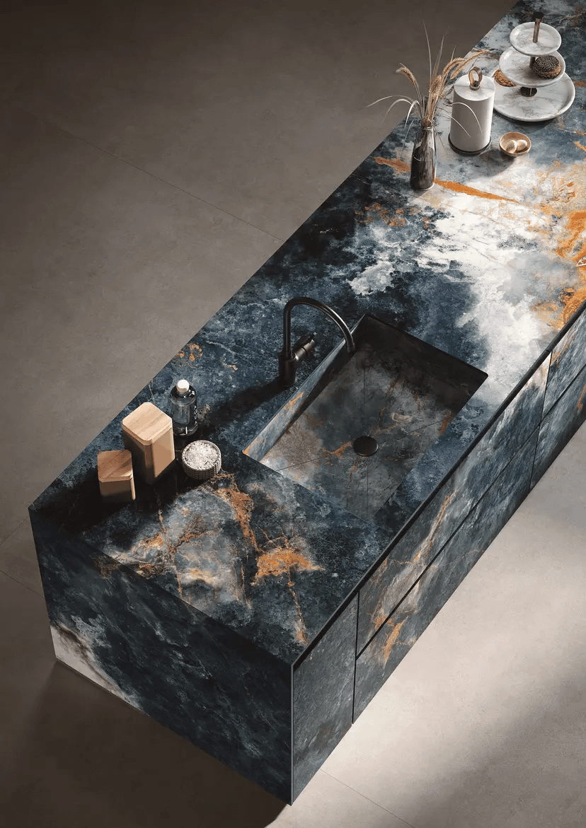 صفحه کابینت طرح سنگ مشکی